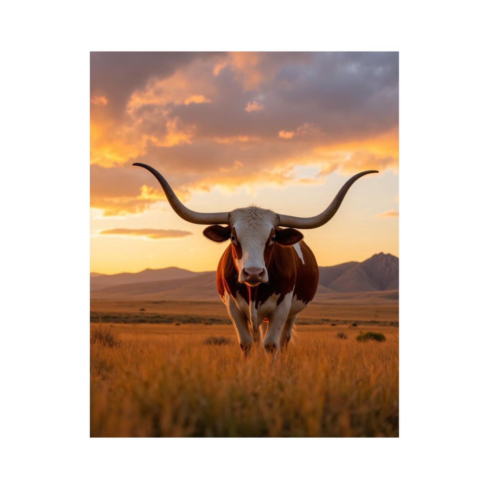 Paint by Numbers Kit for Adults, Majestic Sunset Cattle Plains Paint by Numbers, Easy Paint by Numbers Kit for Adults Beginner, DIY Adult Paint by Number Kits on Canvas, 12x16in Home Decor