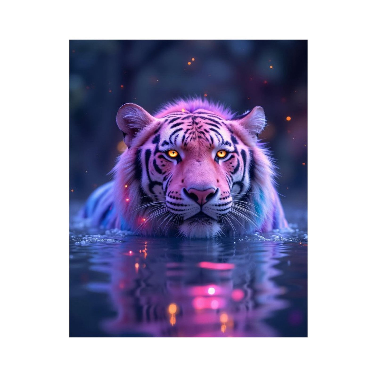 Paint by Numbers Kit for Adults, Majestic Tiger Vibrant Colors Water Paint by Numbers, Easy Paint by Numbers Kit for Adults Beginner, DIY Adult Paint by Number Kits on Canvas, Home Decor