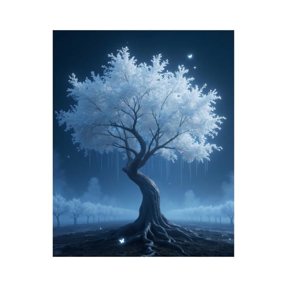 Paint by Numbers Kit for Adults, Majestic Tree Night Glow Forest Paint by Numbers, Easy Paint by Numbers Kit for Adults Beginner, DIY Adult Paint by Number Kits on Canvas, Home Decor
