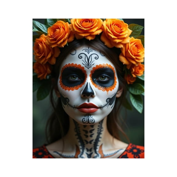 Paint by Numbers Kit for Adults, Masked Face Floral Artistry Paint by Numbers, Easy Paint by Numbers Kit for Adults Beginner, DIY Adult Paint by Number Kits on Canvas, 12x16in Home Decor