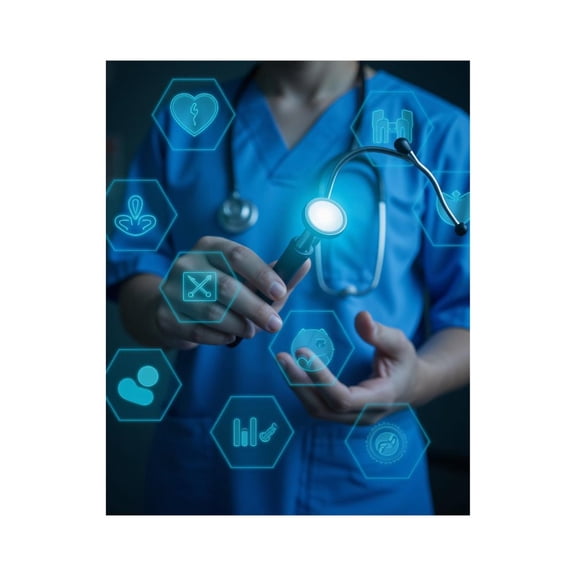 Paint by Numbers Kit for Adults, Medical Technology Innovation Paint by Numbers, Easy Paint by Numbers Kit for Adults Beginner, DIY Adult Paint by Number Kits on Canvas, Home Decor