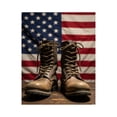 thumbnail image 1 of Paint by Numbers Kit for Adults, Military Boots American Flag Background Paint by Numbers, Easy Paint by Numbers Kit for Adults Beginner, DIY Adult Paint by Number Kits on Canvas, Home Decor, 1 of 7