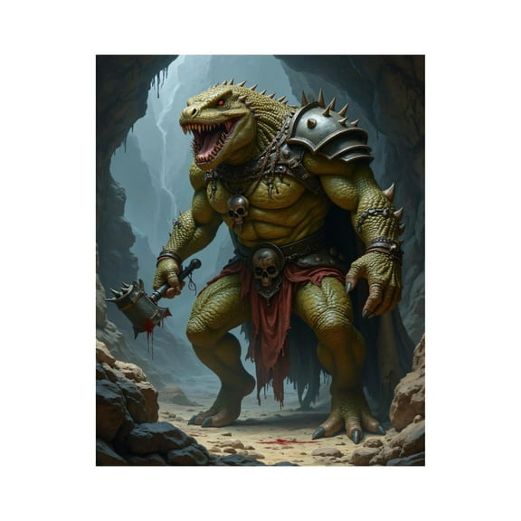 Paint by Numbers Kit for Adults, Monster Warrior Cave Battle Scene Paint by Numbers, Easy Paint by Numbers Kit for Adults Beginner, DIY Adult Paint by Number Kits on Canvas, Home Decor