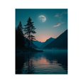thumbnail image 1 of Paint by Numbers Kit for Adults, Moonlit Mountain Lake Reflection Paint by Numbers, Easy Paint by Numbers Kit for Adults Beginner, DIY Adult Paint by Number Kits on Canvas, 12x16in Home Decor, 1 of 7