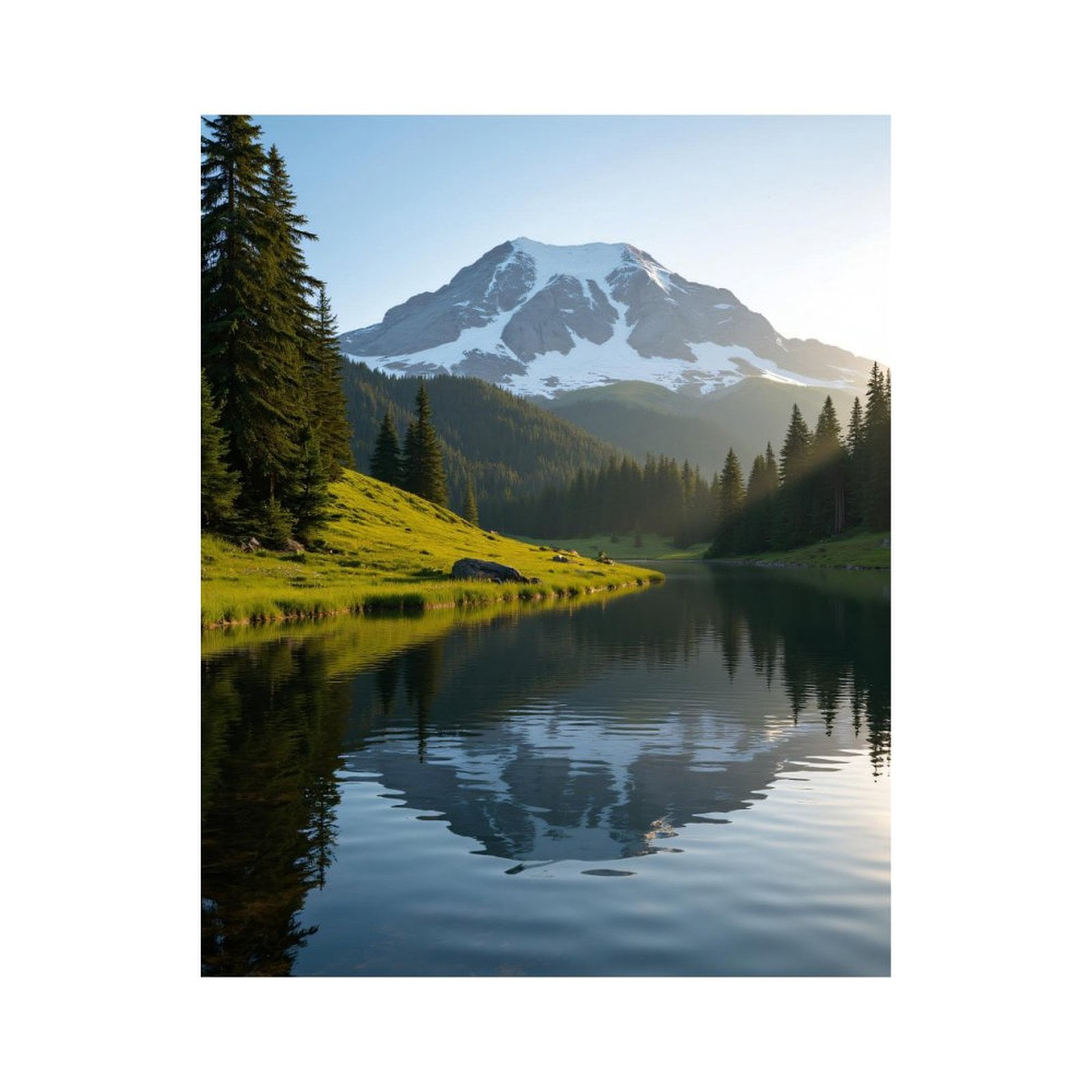 Paint by Numbers Kit for Adults, Mountain Lake Reflection Serenity ...