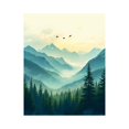 thumbnail image 1 of Paint by Numbers Kit for Adults, Mountain Morning Mist Pines Birds Paint by Numbers, Easy Paint by Numbers Kit for Adults Beginner, DIY Adult Paint by Number Kits on Canvas, Home Decor, 1 of 7