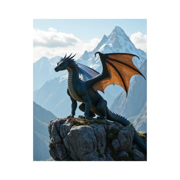 Paint by Numbers Kit for Adults, Mountain Sky Dragon Fantasy Landscape Paint by Numbers, Easy Paint by Numbers Kit for Adults Beginner, DIY Adult Paint by Number Kits on Canvas, Home Decor