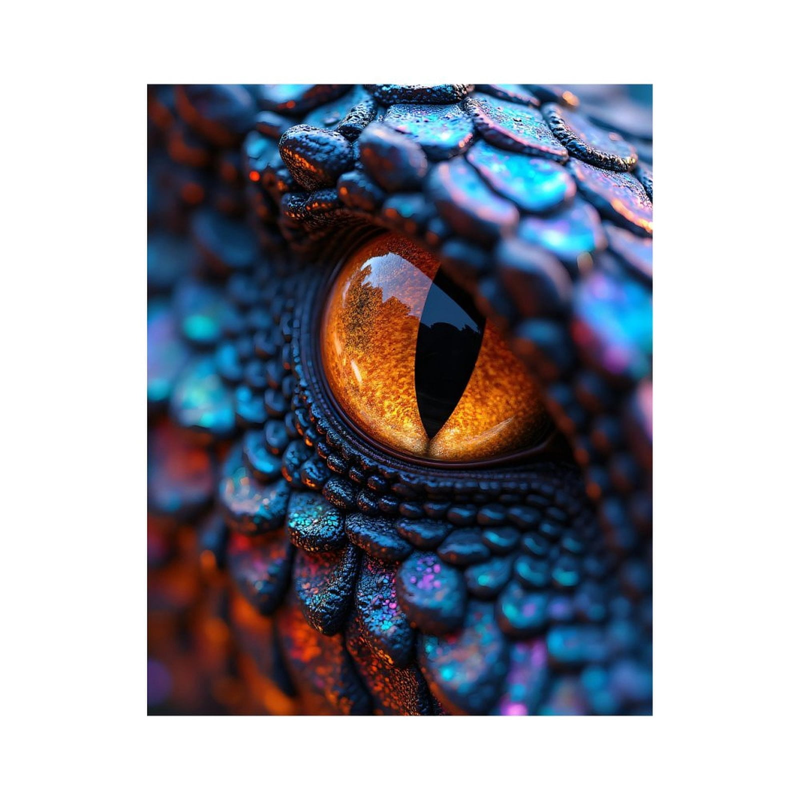 Paint by Numbers Kit for Adults, Mystical Dragon Eye Scales Closeup Paint by Numbers, Easy Paint by Numbers Kit for Adults Beginner, DIY Adult Paint by Number Kits on Canvas, Home Decor
