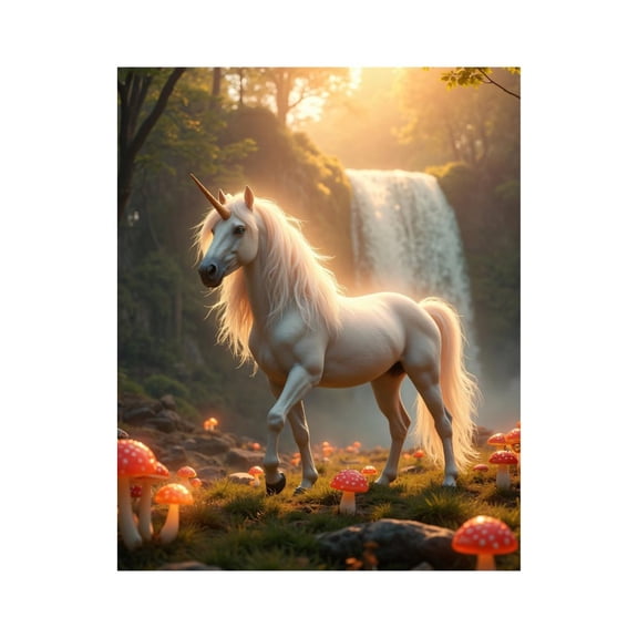 Paint by Numbers Kit for Adults, Mystical Forest Creature Waterfall Paint by Numbers, Easy Paint by Numbers Kit for Adults Beginner, DIY Adult Paint by Number Kits on Canvas, Home Decor