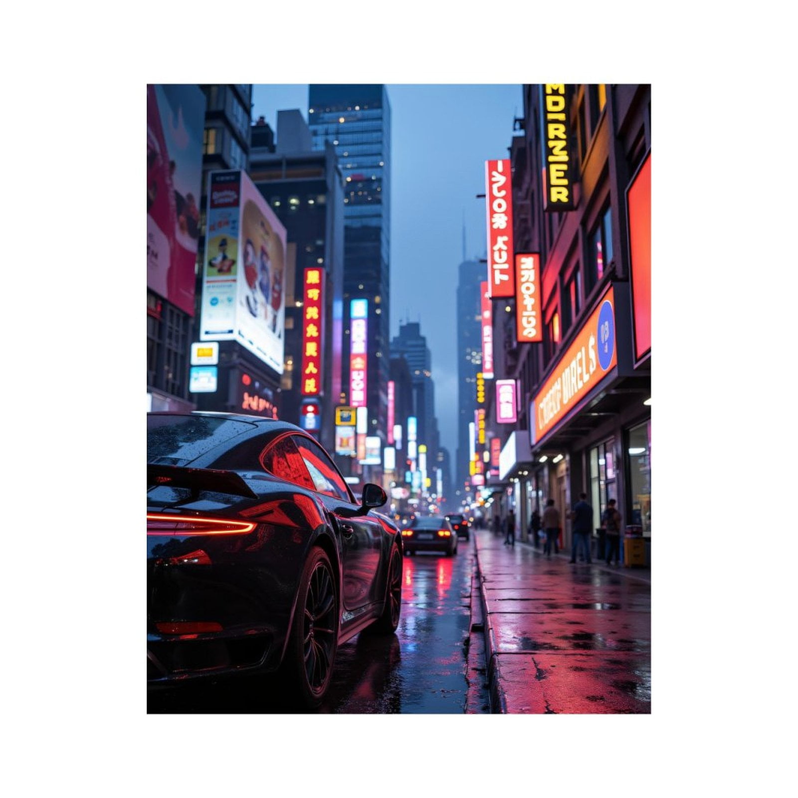 Paint by Numbers Kit for Adults, Neon City Nights Urban Street Paint by ...