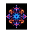 thumbnail image 1 of Paint by Numbers Kit for Adults, Neon Mandala Art Symmetrical Design Paint by Numbers, Easy Paint by Numbers Kit for Adults Beginner, DIY Adult Paint by Number Kits on Canvas, 12x16in Home Decor, 1 of 7