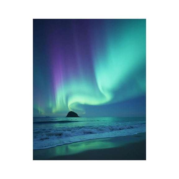 Paint by Numbers Kit for Adults, Northern Lights Ocean Waves Paint by Numbers, Easy Paint by Numbers Kit for Adults Beginner, DIY Adult Paint by Number Kits on Canvas, Home Decor