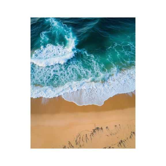 Paint by Numbers Kit for Adults, Ocean Waves Sand Beach Aerial Paint by Numbers, Easy Paint by Numbers Kit for Adults Beginner, DIY Adult Paint by Number Kits on Canvas, Home Decor