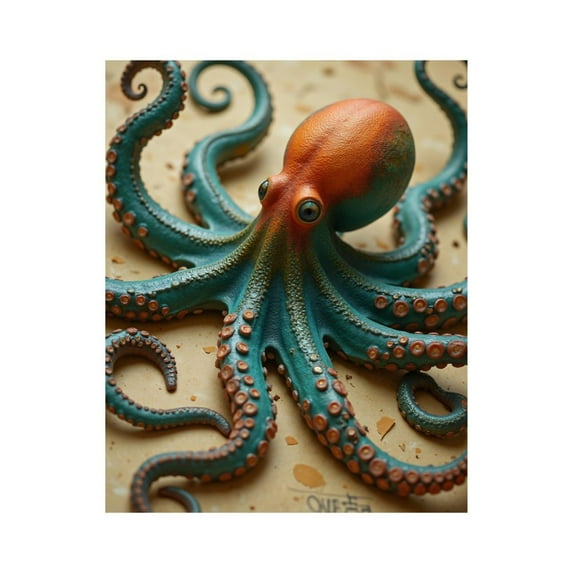 Paint by Numbers Kit for Adults, Octopus Art Vibrant Colors Tentacles Paint by Numbers, Easy Paint by Numbers Kit for Adults Beginner, DIY Adult Paint by Number Kits on Canvas, Home Decor