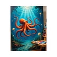 thumbnail image 1 of Paint by Numbers Kit for Adults, Octopus Ocean Painting Art Supplies Paint by Numbers, Easy Paint by Numbers Kit for Adults Beginner, DIY Adult Paint by Number Kits on Canvas, Home Decor, 1 of 7