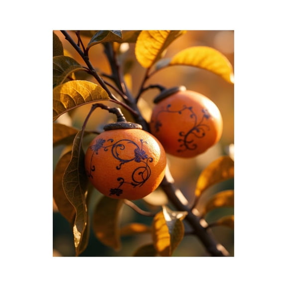 Paint by Numbers Kit for Adults, Ornate Fruit Autumn Vines Nature Paint by Numbers, Easy Paint by Numbers Kit for Adults Beginner, DIY Adult Paint by Number Kits on Canvas, 12x16in Home Decor