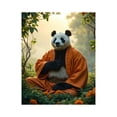 thumbnail image 1 of Paint by Numbers Kit for Adults, Panda Meditation Orange Robe Nature Paint by Numbers, Easy Paint by Numbers Kit for Adults Beginner, DIY Adult Paint by Number Kits on Canvas, 12x16in Home Decor, 1 of 7