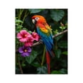 thumbnail image 1 of Paint by Numbers Kit for Adults, Parrot Colorful Flowers Perched Branch Paint by Numbers, Easy Paint by Numbers Kit for Adults Beginner, DIY Adult Paint by Number Kits on Canvas, 12x16in Home Decor, 1 of 7