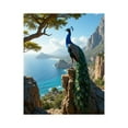 thumbnail image 1 of Paint by Numbers Kit for Adults, Peacock On Cliff Seaside Landscape Paint by Numbers, Easy Paint by Numbers Kit for Adults Beginner, DIY Adult Paint by Number Kits on Canvas, Home Decor, 1 of 7