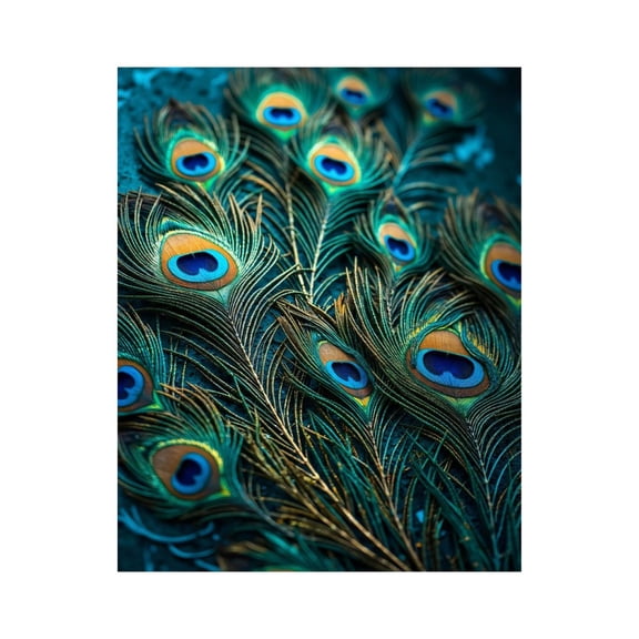 Paint by Numbers Kit for Adults, Peacock Feathers Closeup Artistry Paint by Numbers, Easy Paint by Numbers Kit for Adults Beginner, DIY Adult Paint by Number Kits on Canvas, Home Decor