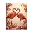 thumbnail image 1 of Paint by Numbers Kit for Adults, Pink Flamingos In Rose Garden Paint by Numbers, Easy Paint by Numbers Kit for Adults Beginner, DIY Adult Paint by Number Kits on Canvas, Home Decor, 1 of 7