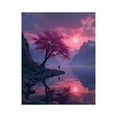 thumbnail image 1 of Paint by Numbers Kit for Adults, Pink Sunset Reflection Lake Tranquil Paint by Numbers, Easy Paint by Numbers Kit for Adults Beginner, DIY Adult Paint by Number Kits on Canvas, Home Decor, 1 of 7
