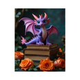 thumbnail image 1 of Paint by Numbers Kit for Adults, Purple Dragon Roses Books Fantasy Paint by Numbers, Easy Paint by Numbers Kit for Adults Beginner, DIY Adult Paint by Number Kits on Canvas, Home Decor, 1 of 7