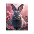 thumbnail image 1 of Paint by Numbers Kit for Adults, Rabbit Among Pink Flowers Paint by Numbers, Easy Paint by Numbers Kit for Adults Beginner, DIY Adult Paint by Number Kits on Canvas, Home Decor, 1 of 7