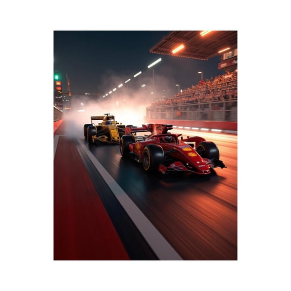 Paint by Numbers Kit for Adults, Race Track Night Speed Competition Paint by Numbers, Easy Paint by Numbers Kit for Adults Beginner, DIY Adult Paint by Number Kits on Canvas, Home Decor