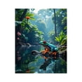thumbnail image 1 of Paint by Numbers Kit for Adults, Rainforest Frog Tranquil Reflection Paint by Numbers, Easy Paint by Numbers Kit for Adults Beginner, DIY Adult Paint by Number Kits on Canvas, Home Decor, 1 of 7