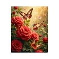 thumbnail image 1 of Paint by Numbers Kit for Adults, Red Roses Butterflies Morning Bloom Paint by Numbers, Easy Paint by Numbers Kit for Adults Beginner, DIY Adult Paint by Number Kits on Canvas, Home Decor, 1 of 7