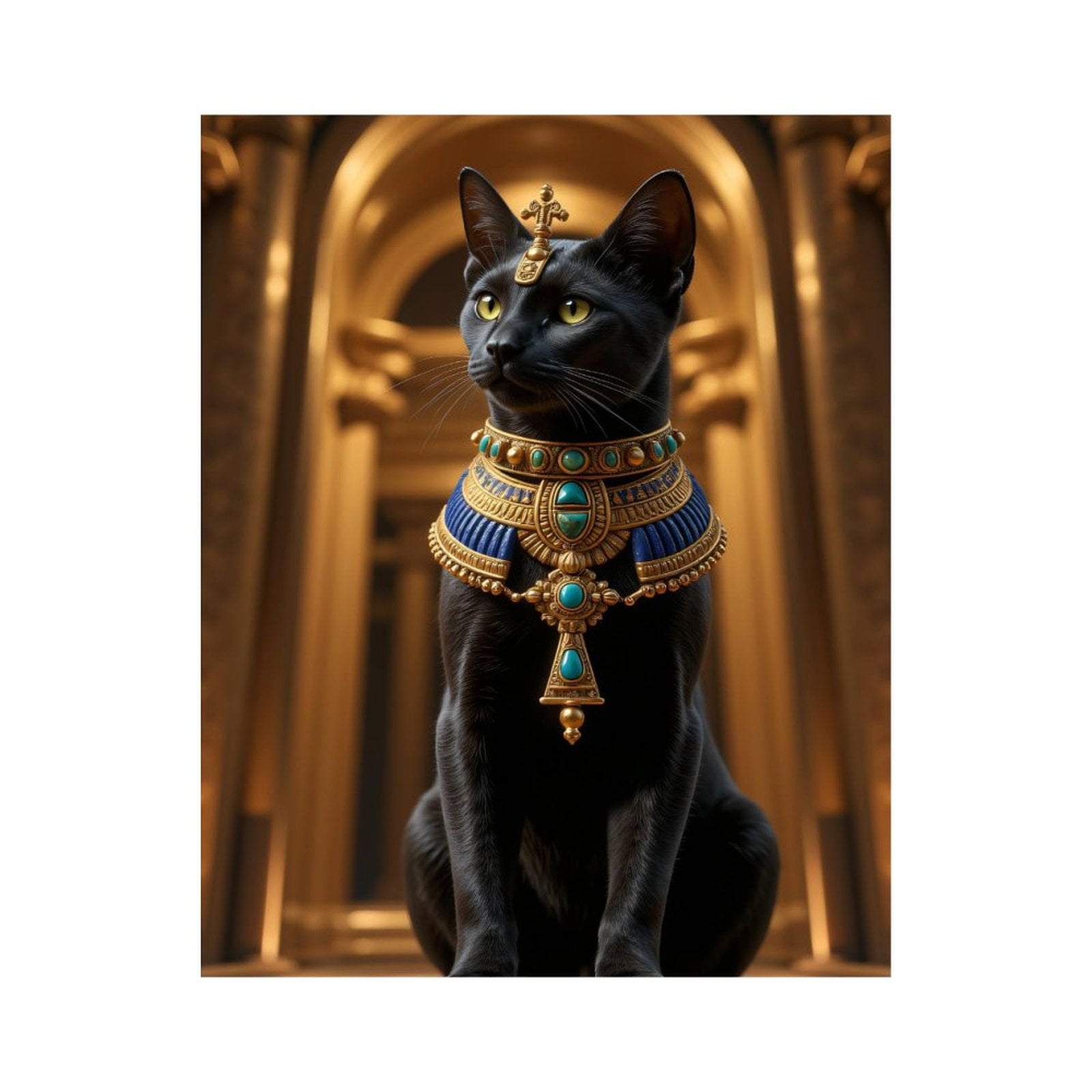 Paint by Numbers Kit for Adults, Regal Feline Royal Gold Jewel Paint by Numbers, Easy Paint by Numbers Kit for Adults Beginner, DIY Adult Paint by Number Kits on Canvas, Home Decor