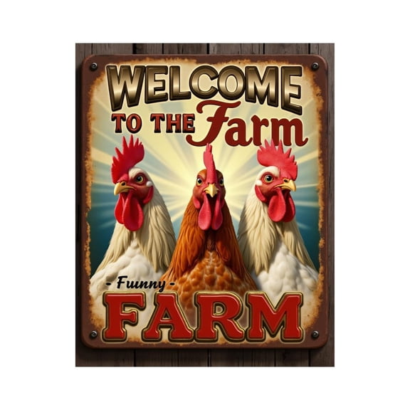 Paint by Numbers Kit for Adults, Rooster Trio Welcome Sign Paint by Numbers, Easy Paint by Numbers Kit for Adults Beginner, DIY Adult Paint by Number Kits on Canvas, Home Decor