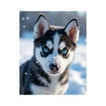 thumbnail image 1 of Paint by Numbers Kit for Adults, Siberian Husky Puppy Snowy Day Paint by Numbers, Easy Paint by Numbers Kit for Adults Beginner, DIY Adult Paint by Number Kits on Canvas, Home Decor, 1 of 7