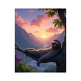 thumbnail image 1 of Paint by Numbers Kit for Adults, Sloth Sunset Relaxation Mountain Sky Paint by Numbers, Easy Paint by Numbers Kit for Adults Beginner, DIY Adult Paint by Number Kits on Canvas, Home Decor, 1 of 7