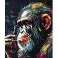 thumbnail image 1 of Paint by Numbers Kit for Adults -Smoking Gorilla- Beginners Acrylic Adult Paint by Number Kits on Canvas Digital Oil Number Painting Kits for Home Decor Gift 16"x20"-, 1 of 5