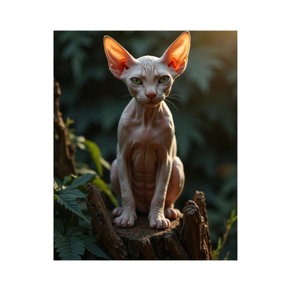 Paint by Numbers Kit for Adults, Sphinx Cat Perched Wood Stump Serenity Paint by Numbers, Easy Paint by Numbers Kit for Adults Beginner, DIY Adult Paint by Number Kits on Canvas, Home Decor