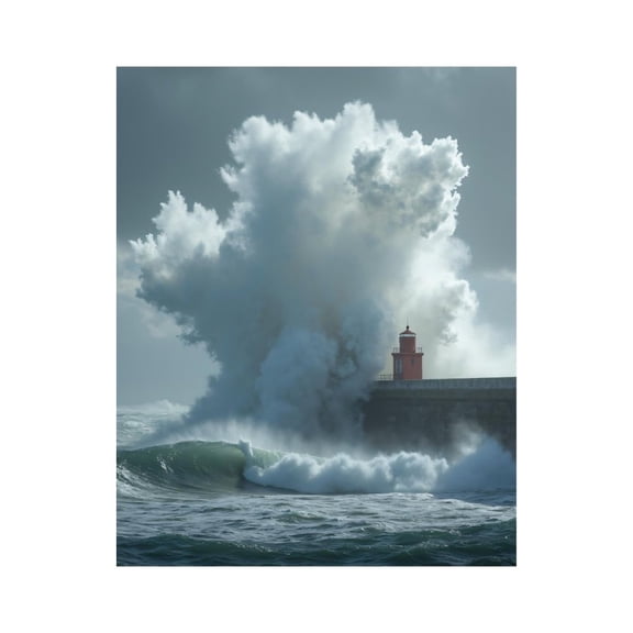 Paint by Numbers Kit for Adults, Stormy Sea Lighthouse Waves Paint by Numbers, Easy Paint by Numbers Kit for Adults Beginner, DIY Adult Paint by Number Kits on Canvas, Home Decor
