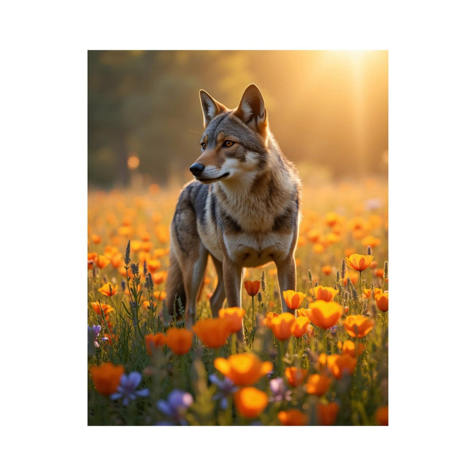 Paint by Numbers Kit for Adults, Sunlit Meadow Wild Canine Blossoms ...