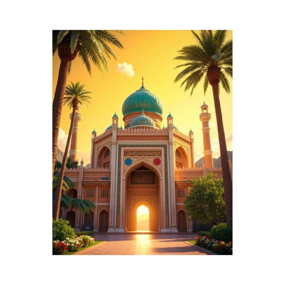 Paint by Numbers Kit for Adults, Sunrise Over Majestic Palace Gardens Paint by Numbers, Easy Paint by Numbers Kit for Adults Beginner, DIY Adult Paint by Number Kits on Canvas, Home Decor