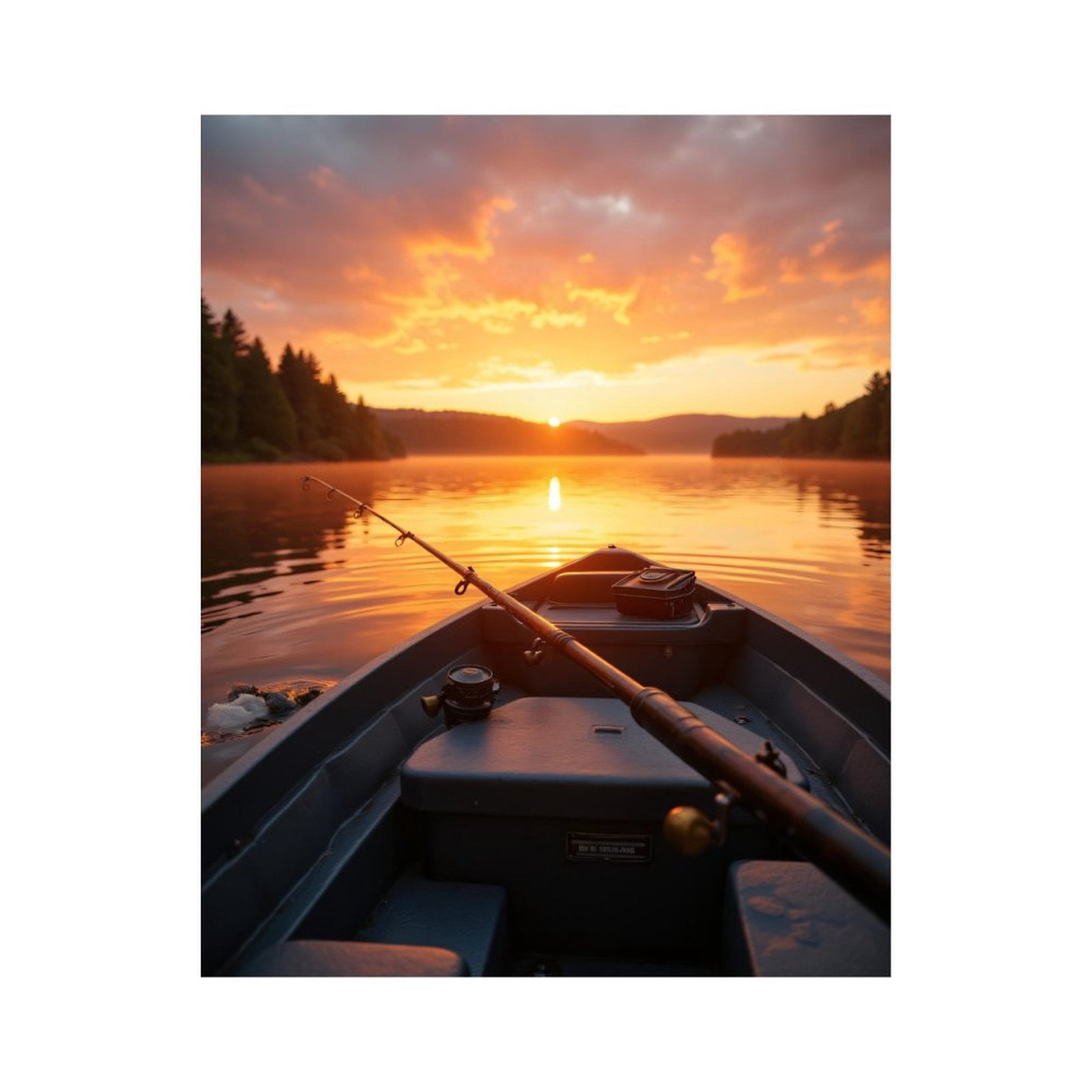 Paint by Numbers Kit for Adults, Sunset Fishing Tranquility Scene Paint by Numbers, Easy Paint by Numbers Kit for Adults Beginner, DIY Adult Paint by Number Kits on Canvas, 12x16in Home Decor