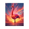 thumbnail image 1 of Paint by Numbers Kit for Adults, Sunset Flamingo Ocean Scene Paint by Numbers, Easy Paint by Numbers Kit for Adults Beginner, DIY Adult Paint by Number Kits on Canvas, 12x16in Home Decor, 1 of 7