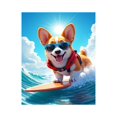 thumbnail image 1 of Paint by Numbers Kit for Adults, Surfing Corgi Adventure Ocean Fun Paint by Numbers, Easy Paint by Numbers Kit for Adults Beginner, DIY Adult Paint by Number Kits on Canvas, 12x16in Home Decor, 1 of 7