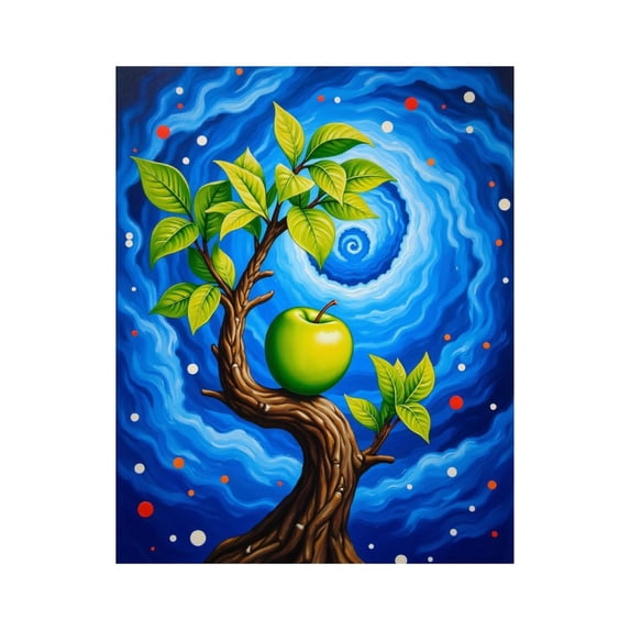 Paint by Numbers Kit for Adults, Surreal Tree Vortex Art Scene Paint by Numbers, Easy Paint by Numbers Kit for Adults Beginner, DIY Adult Paint by Number Kits on Canvas, 12x16in Home Decor