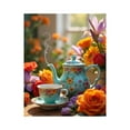 thumbnail image 1 of Paint by Numbers Kit for Adults, Tea Set Floral Garden Scene Paint by Numbers, Easy Paint by Numbers Kit for Adults Beginner, DIY Adult Paint by Number Kits on Canvas, Home Decor, 1 of 7