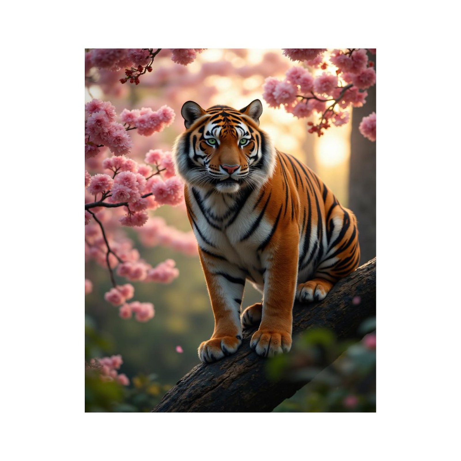 Shukqueen Dipinto Con I Numeri – Tigre Colorata – Kit Fai Da Te 40,6 X 50,8 Cm – Tela Senza Telaio, Colori Acrilici E Pennelli Inclusi