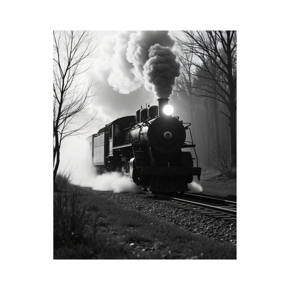 Paint by Numbers Kit for Adults, Train Black And White Forest Paint by Numbers, Easy Paint by Numbers Kit for Adults Beginner, DIY Adult Paint by Number Kits on Canvas, Home Decor