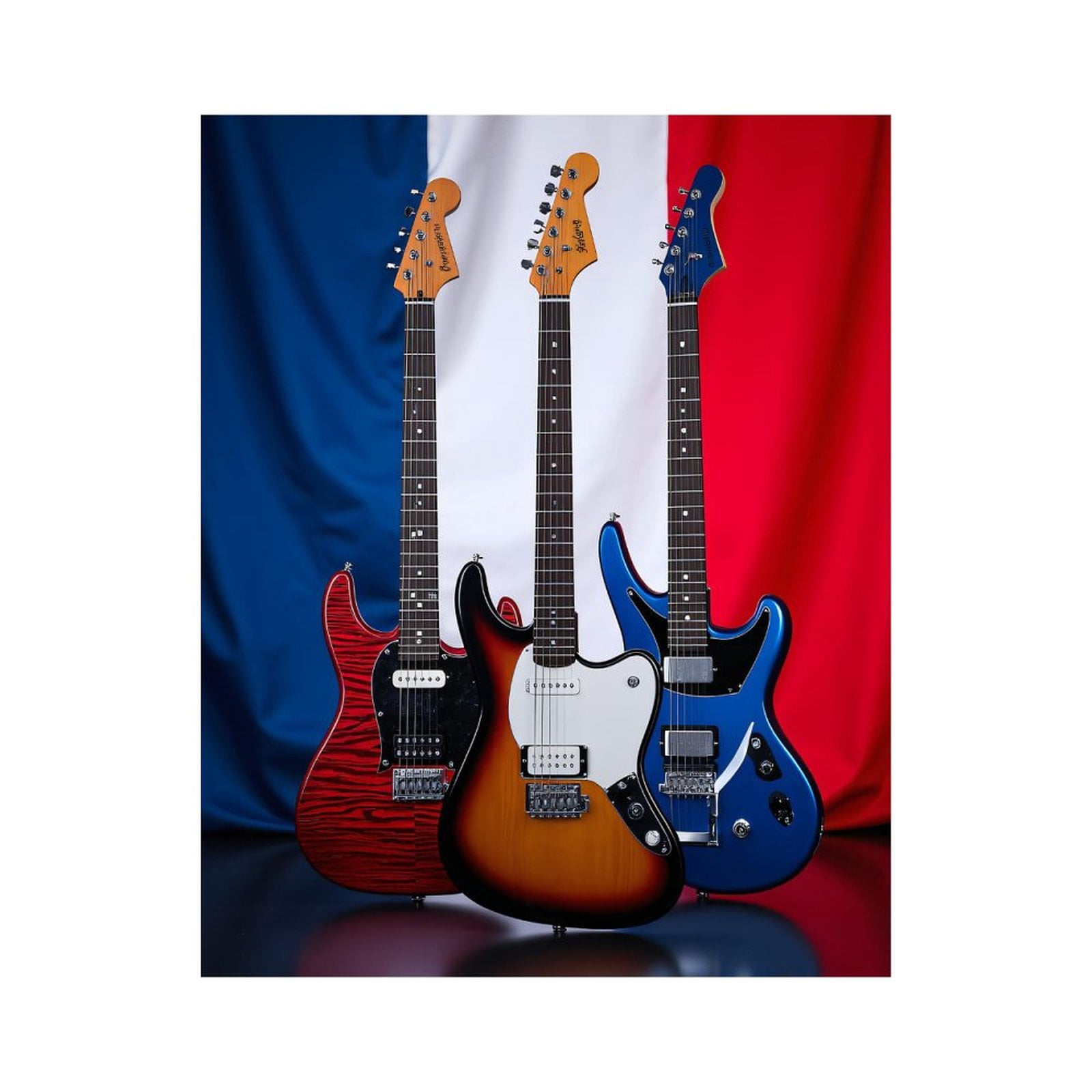 Paint by Numbers Kit for Adults, Tricolor Guitars Display Paint by ...