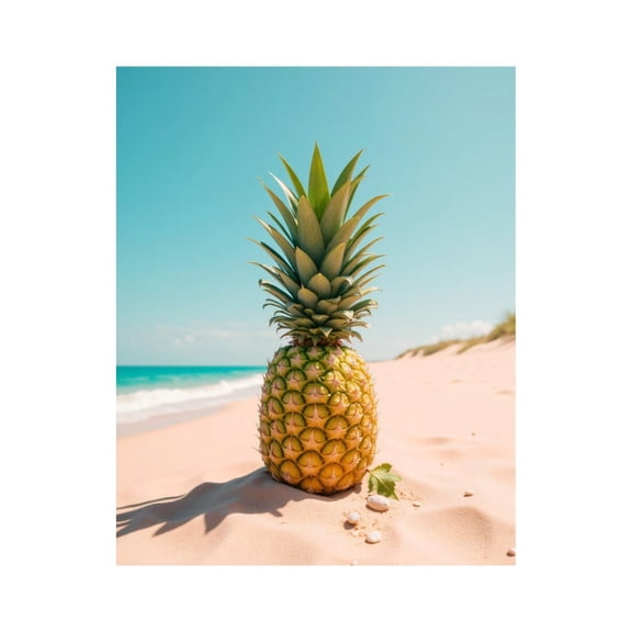 Paint by Numbers Kit for Adults, Tropical Beach Summer Pineapple Paint by Numbers, Easy Paint by Numbers Kit for Adults Beginner, DIY Adult Paint by Number Kits on Canvas, 12x16in Home Decor