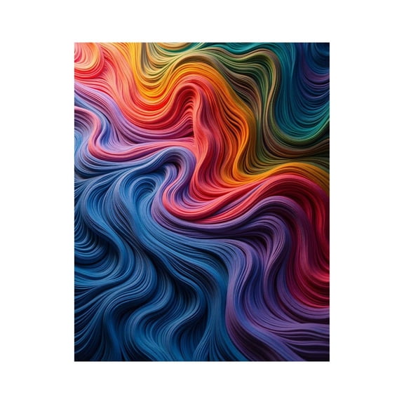 Paint by Numbers Kit for Adults, Vibrant Colorful Abstract Waves Paint by Numbers, Easy Paint by Numbers Kit for Adults Beginner, DIY Adult Paint by Number Kits on Canvas, Home Decor